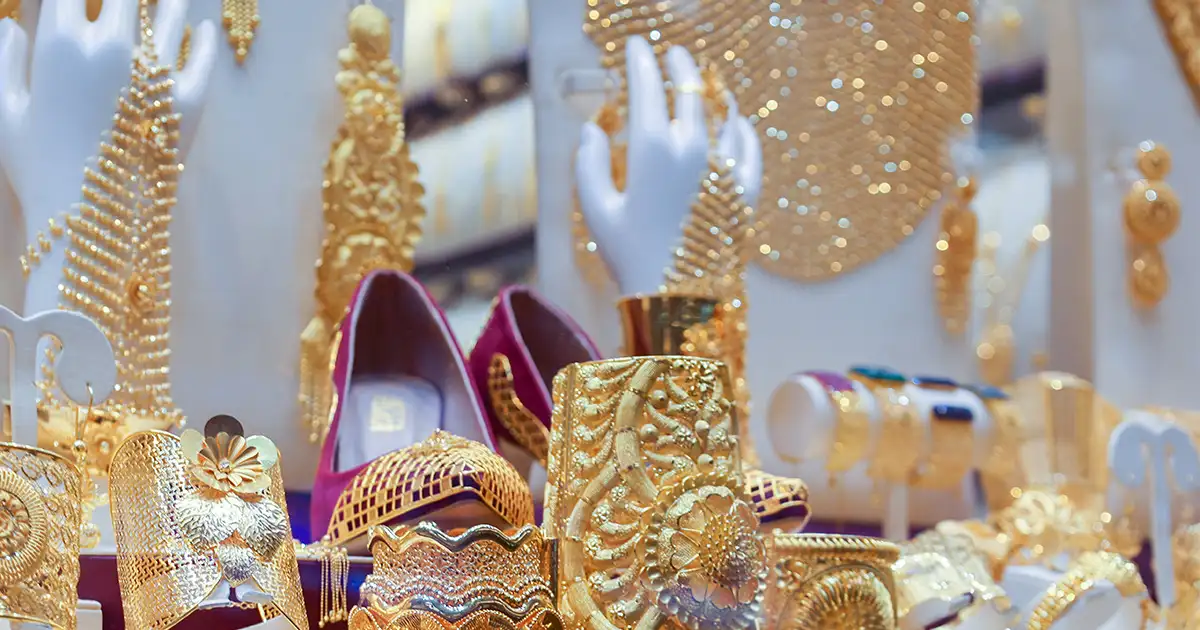 Gold jewellery in Dubai