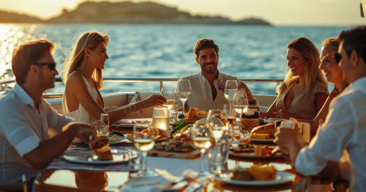 A Day on a Dubai Luxury Yacht: What to Expect from Start to Finish 2 Gourmet Meals and Refreshments Onboard)